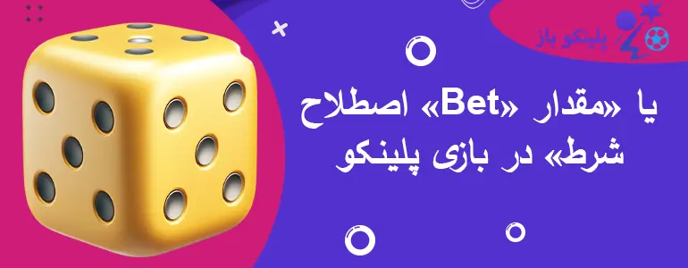 اصطلاح «Bet» یا «مقدار شرط» در بازی پلینکو
