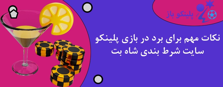 نکات مهم برای برد در بازی پلینکو سایت شرط بندی شاه بت